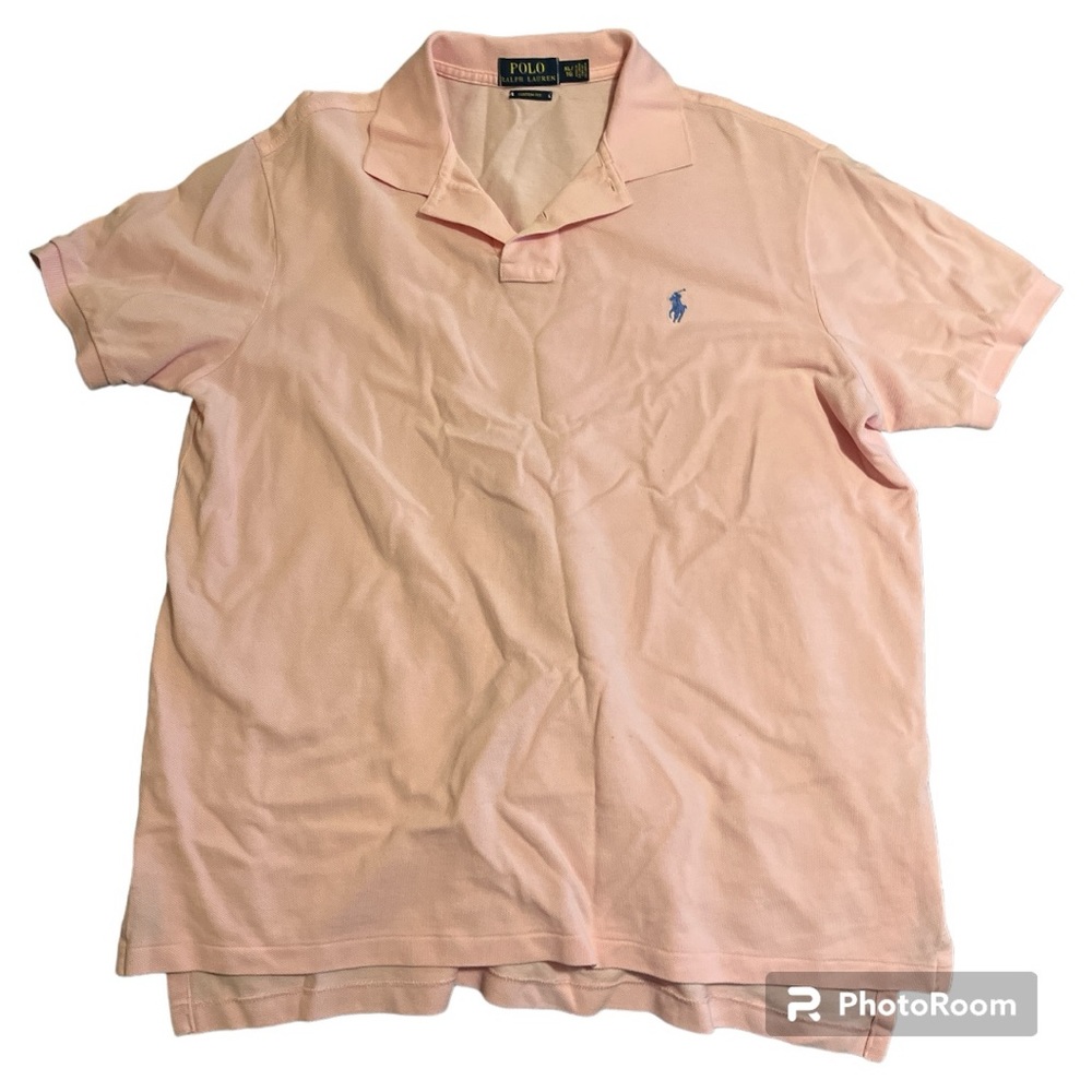 Ralph Lauren men’s soft pink polo shirt size XL